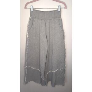 Fantastic Fawn gray wide leg flare loungewear sweatpants sm